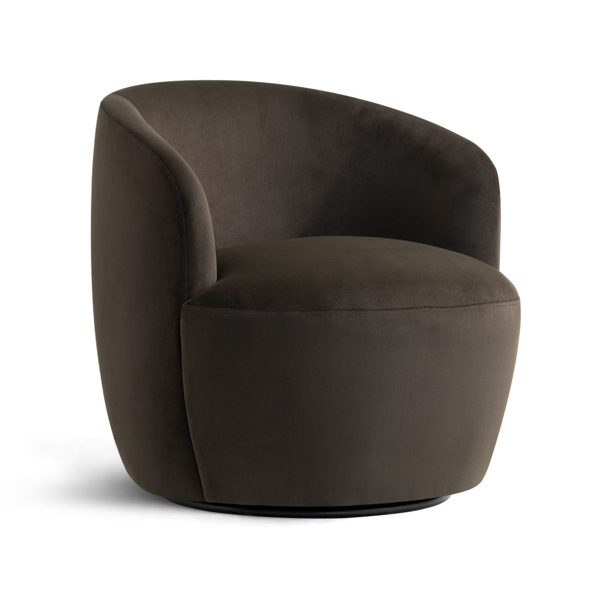 27" Wide Velvet Swivel Barrel Accent Chair (Set Of 2)